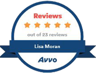 Reviews 5 stars out of 23 reviews, Lisa Moran, AVVO
