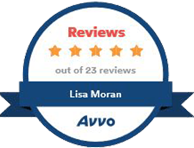 Reviews 5 stars out of 23 reviews, Lisa Moran, AVVO